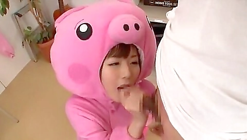 Fabulous Japanese model Makoto Matsuyama in Best Blowjob JAV video